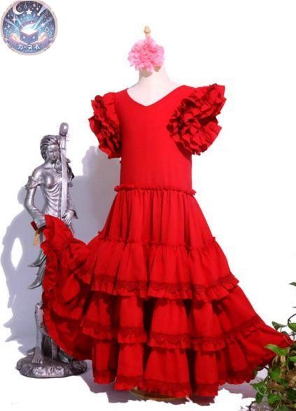 ♥ フラメンコ衣装 Flamenco ドレス 4層 子供～大人 オーダーメイド