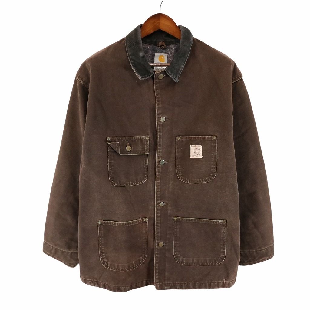 カーハート　カバーオール 90s Carhartt カーハート カバーオール XL程 変形ポケット