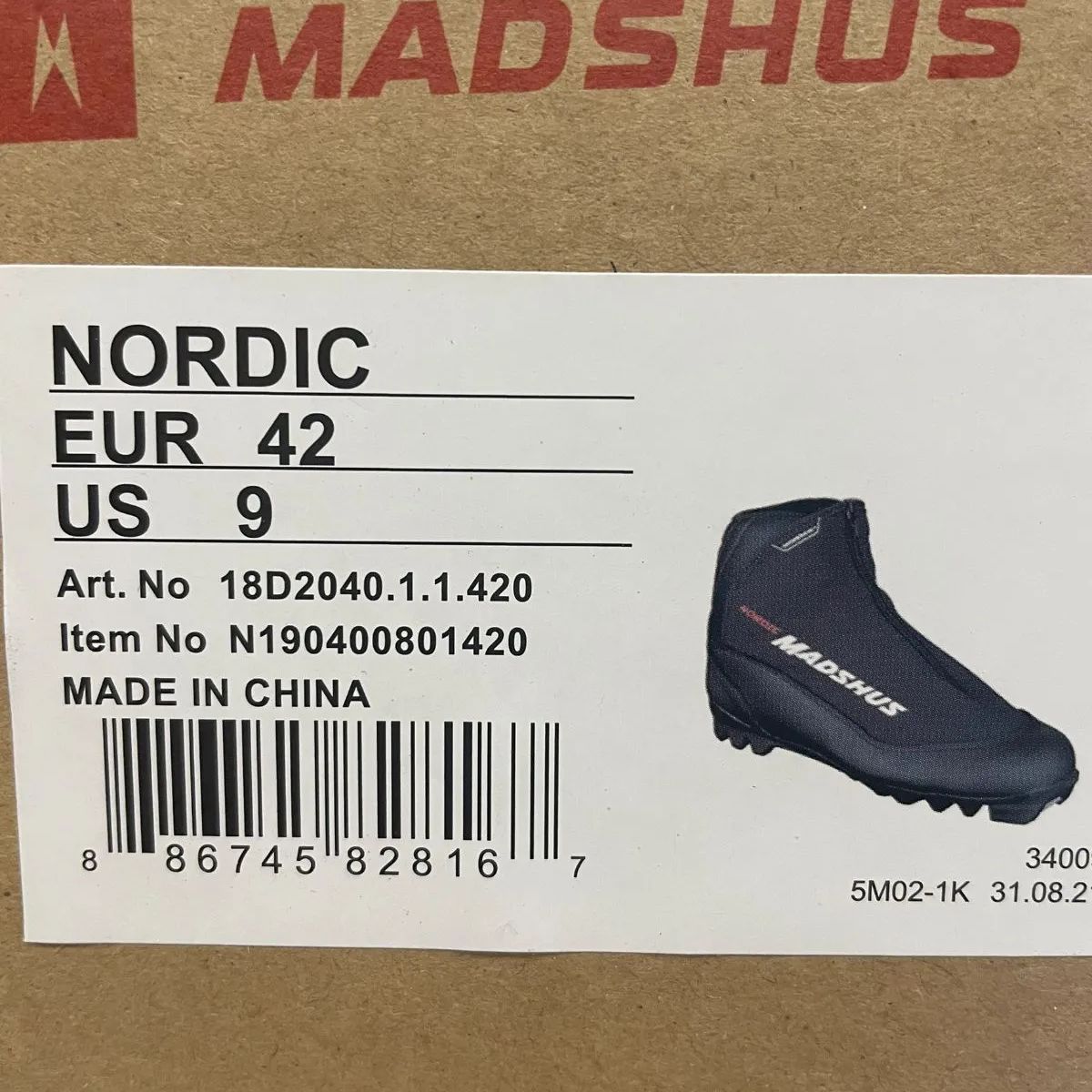 MADSHUS NORDIC マズシャス クロスカントリースキーブーツ クラシカル