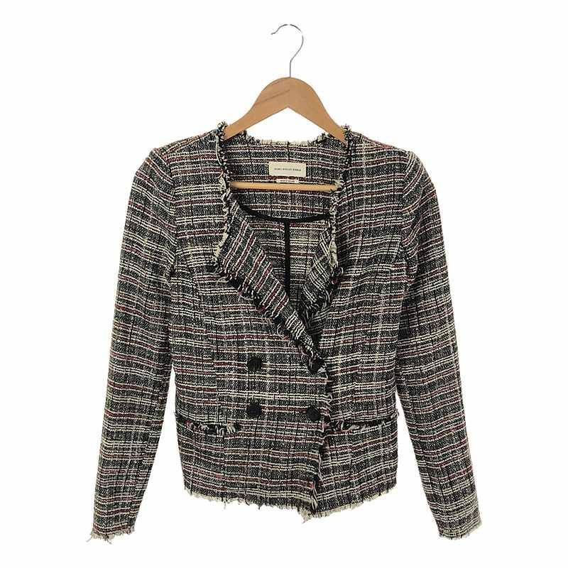 ISABEL MARANT ETOILE / イザベルマランエトワール | ツイード フリンジジャケット | 34 | レディース