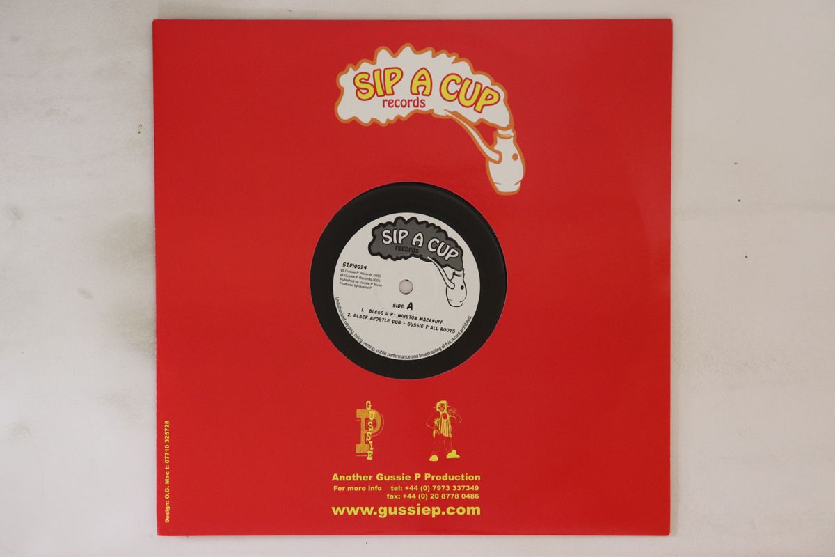 英10” Winston McAnuff / Bongo Herman Bless UP / Africa Call SIP10024 Sip A Cup Records /00200 Winston McAnuff / Bongo Herman – Bless UP / Africa Call – Vinyl
