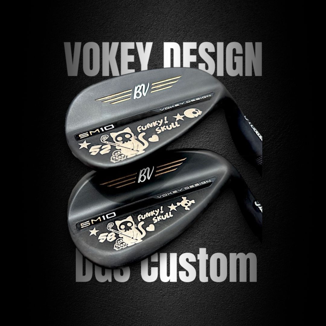 【当店限定販売】 タイトリスト VOKEY SM10ジェットブラック☆スカルキャットVer.2 クラブ