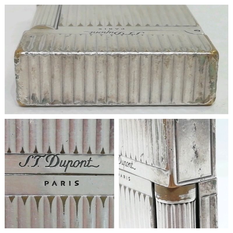 デュポンライター　ガスライター　中古 中古】デュポン ガスライター シルバー イエローガス - メルカリ