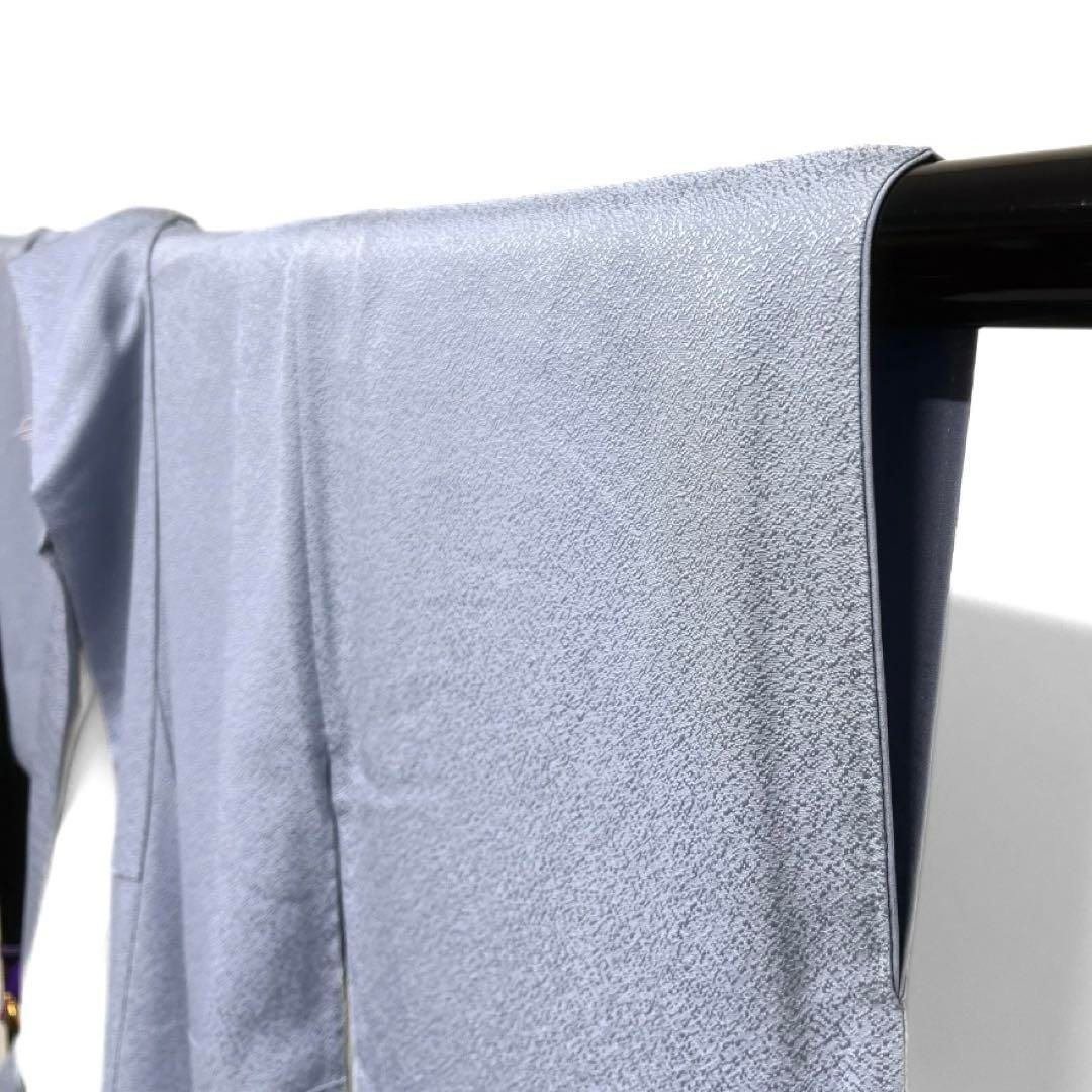 百貫達雄 色無地 ラベンダーブルー 加賀の色無地 着物 044a d - メルカリ