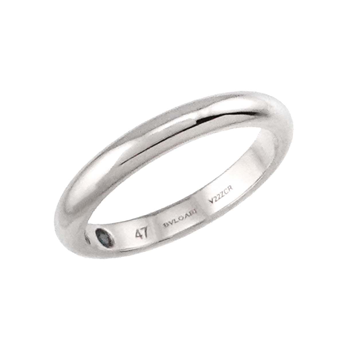 ブルガリ BVLGARI ローマアモール #47 リング サファイヤ Pt プラチナ  