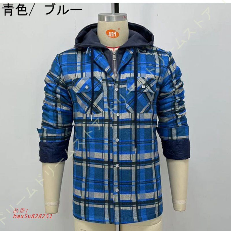 ジャケット アウター メンズ フランネル綿 キルティング裏地 ハイキング 長袖 カジュアル アウトドアジャケット アメカジ シャツ チェックシャツ 登山 メンズ hax5v828251