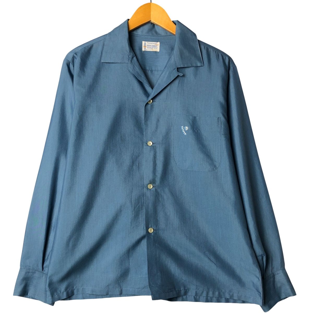 60's タウンクラフト 開襟シャツ ボックスシルエット ヴィンテージ 60s