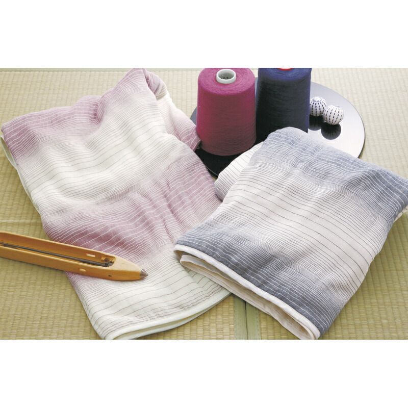 新品 中瀬織布　三重織ガーゼケット140×180 ２枚 注文 中瀬織布 三重織ガーゼケット2P (NK2154) スタイレム 中瀬織布