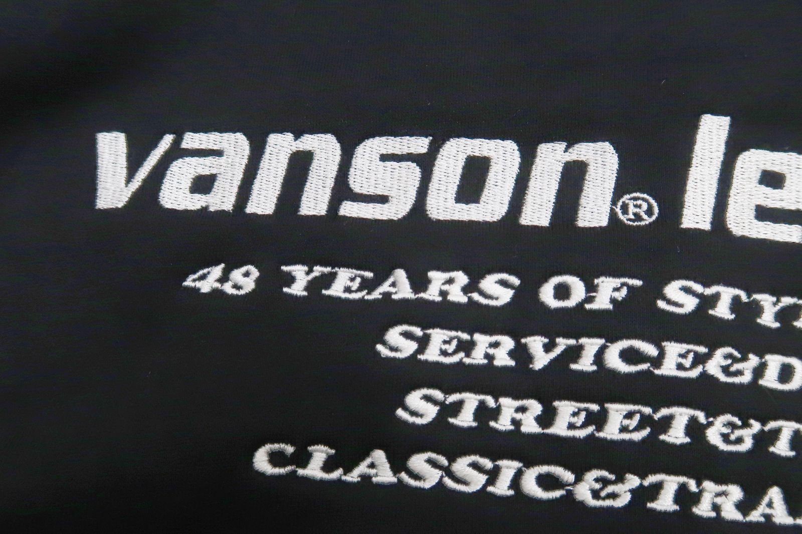 バンソン スウェットジャケット VANSON フロントジップ リブカラースウェット VS22401W 黒 新品 アメカジショップ 