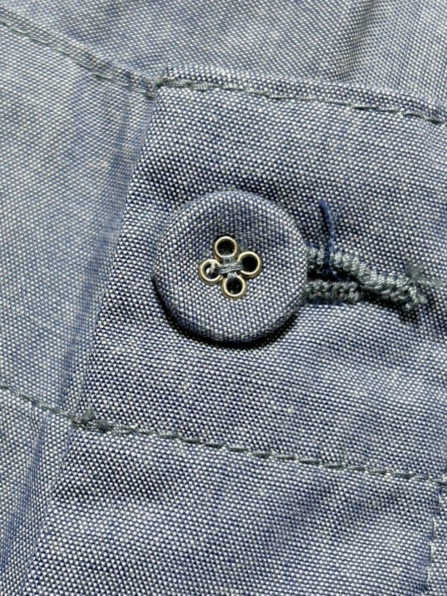 新品　27000円 ブルーナボイン ソフト シャンブレー バギーパンツ タック 新品 定価27000円 ブルーナボイン ソフト シャンブレー バギーパンツ