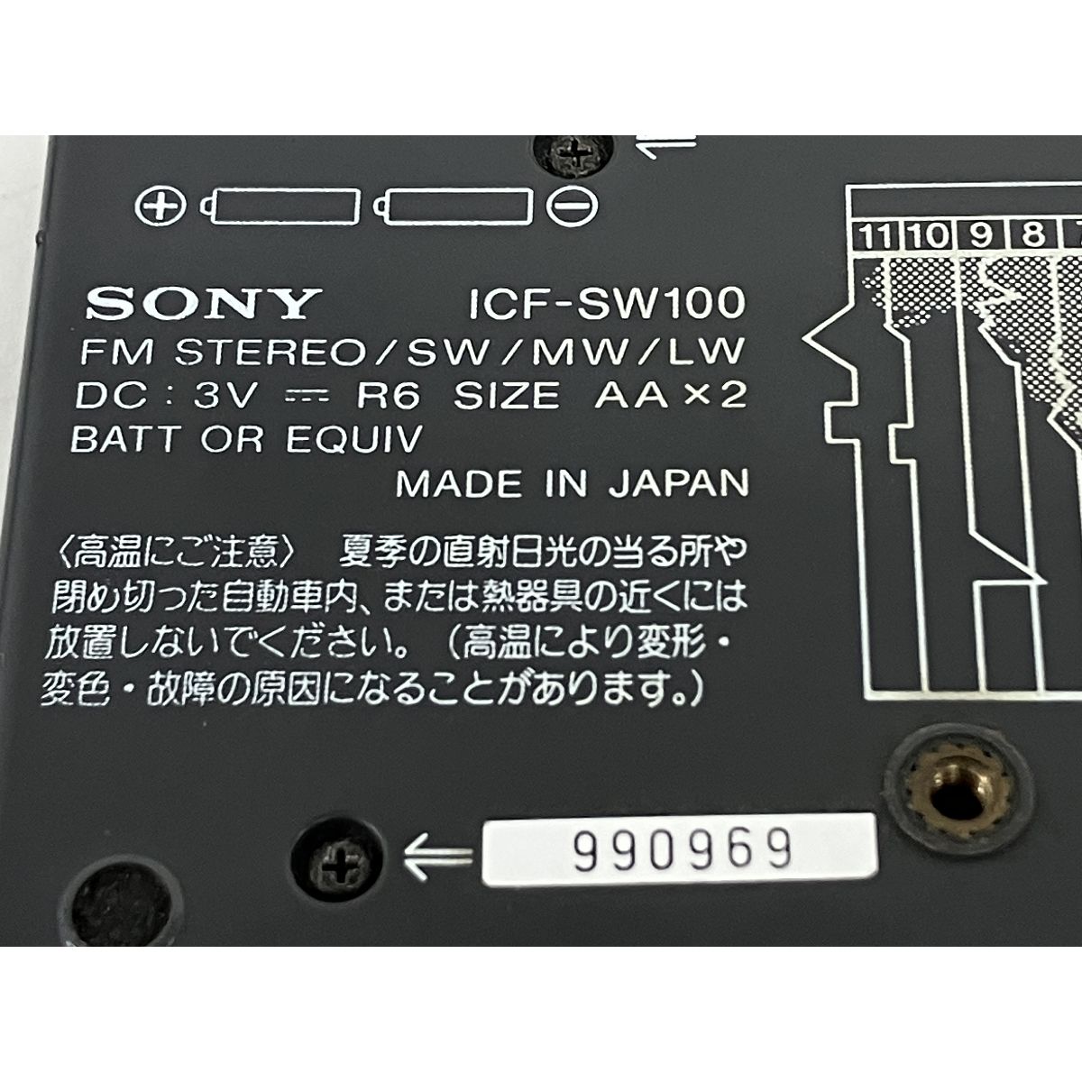 SONY ICF-SW100 ワールドバンドレシーバー ラジオ受信機 ソニー 家電 ジャンク K9339206 - メルカリ