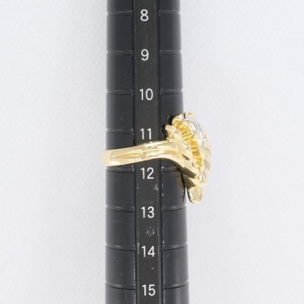 PT900 K18YG リング 指輪 11.5号 ダイヤ カード鑑別書 総重量約8.6g 