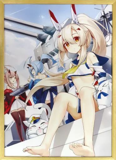 中古】セル画・原画 付属品付)アズールレーン2周年記念描き