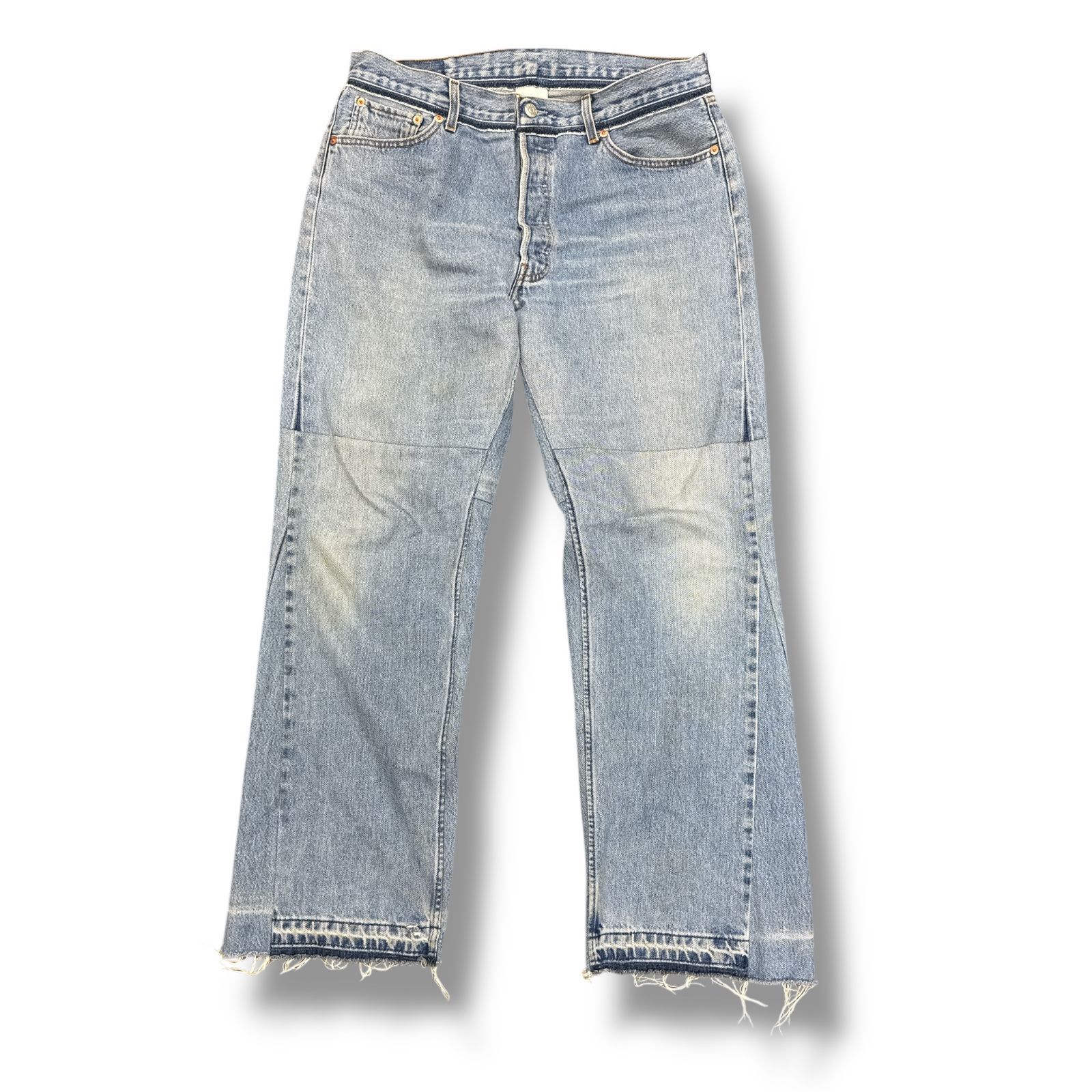 参考上代77000円 READYMADE 24SS DENIM WIDW FLARE/BLUE 再構築 