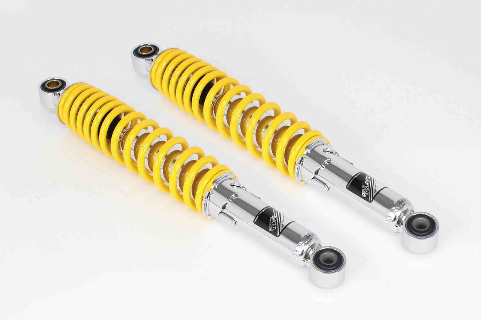 Color イエロー パーツ武川 TAKEGAWA ローダウンリアショックアブソーバー 25mmダウン イエロー 2本セット クロスカブ|CT125 06-04-0158