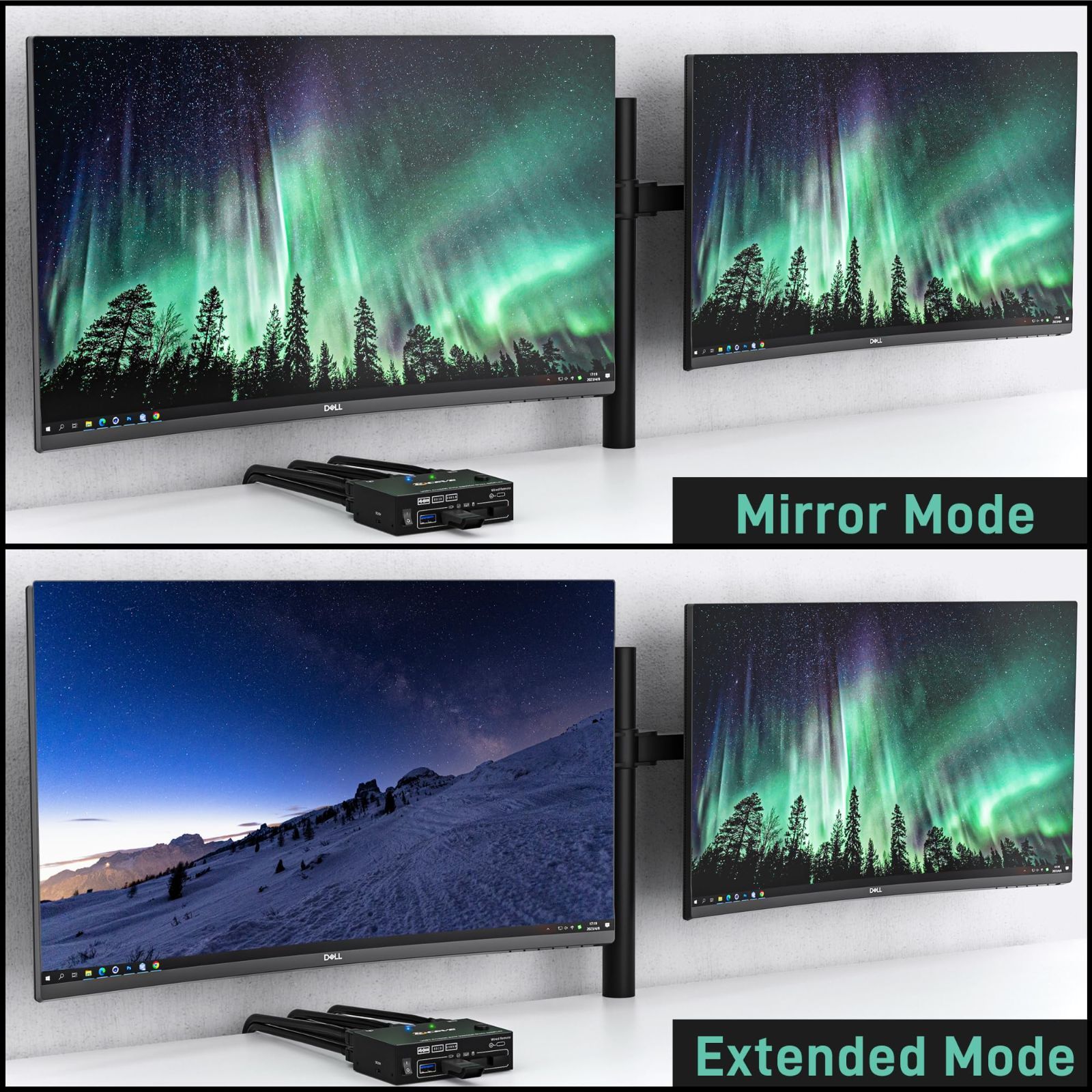 モニター 外部電源スイッチ|1.5m切替延長ボタン