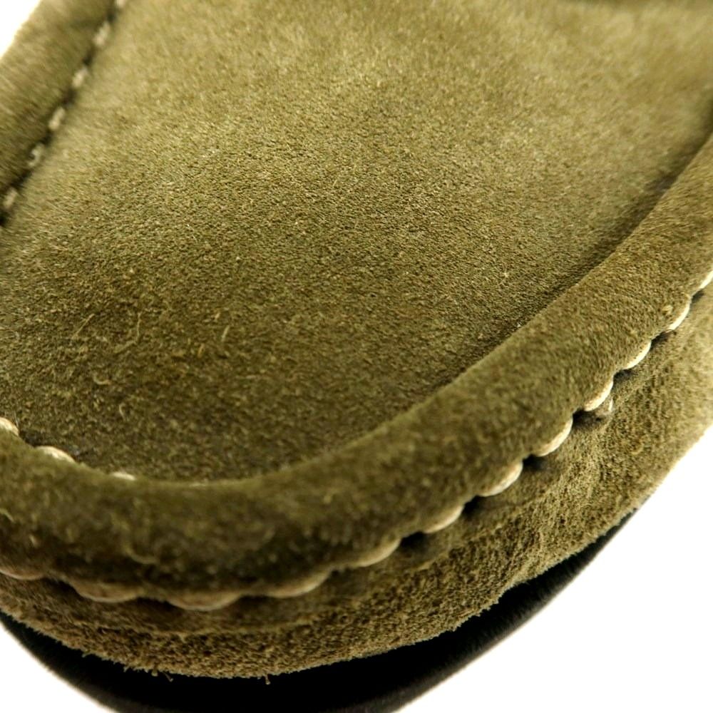 注文用 パラブーツ Paraboot THIERS スエード モカシンシューズ オリーブ系 サイズ9 メンズ 送料無料。
