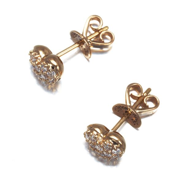 ポンテヴェキオ ピアス ダイヤ ダイヤモンド 0.12ct/0.12ct パヴェ  