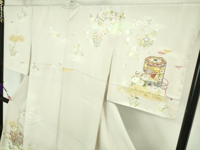 平和屋本店■極上　訪問着　駒刺繍　貝桶吉祥花文　桜色地　金彩　逸品　未使用　DZAA7368kh5 平和屋本店□極上 訪問着 駒刺繍 貝桶吉祥花文 桜色地 金彩 逸品 未