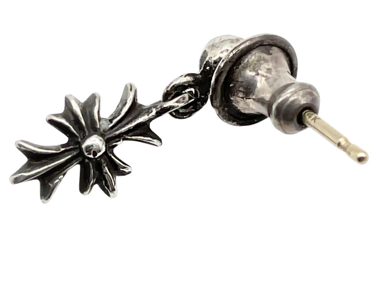 クロムハーツ タイニーE CHプラスドロップピアス ダイヤモンド シルバー CHROME HEARTS クロムハーツ - シルバー タイニーE CHプラス