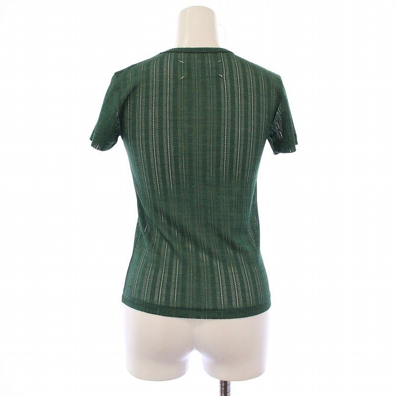 Maison Margiela（メゾン マルジェラ） グリーン半袖Tシャツ　XS メゾンマルジェラ 1 Maison Margiela 1 Tシャツ 半袖 クルー