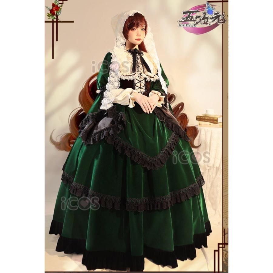 人気 ICOS ローゼンメイデン 翠星石 コスプレ 衣装 BJ0922MLレイヤー服