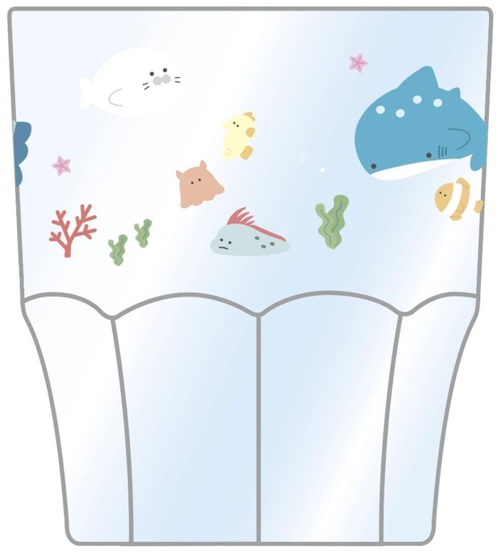 3営業日で発送 OSK 新商品 つぶらな瞳の水族館 プラカップ プラコップ 143328 入数 60