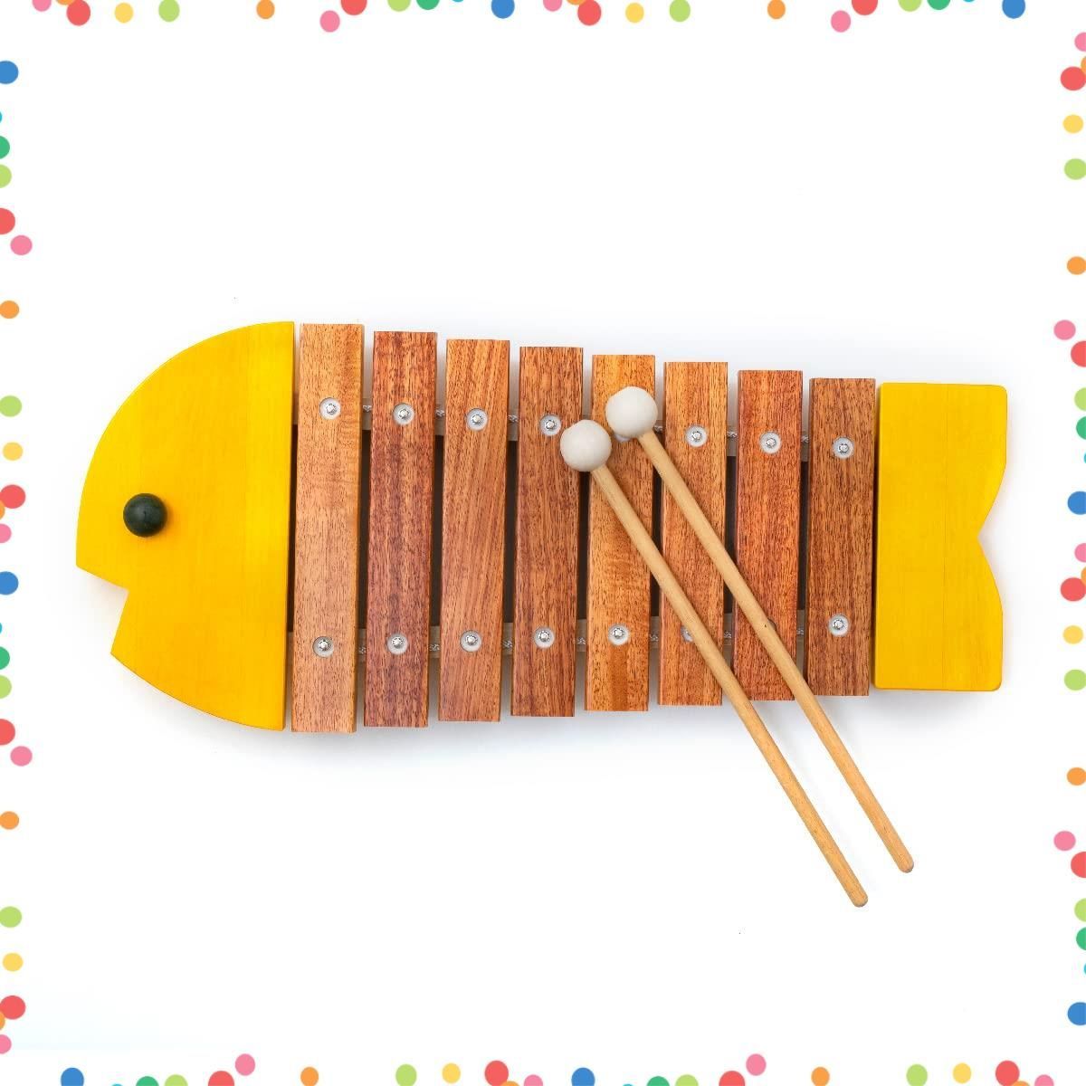 人気商品】BZ8000Y 1歳半頃 黄 おさかなシロフォン Original