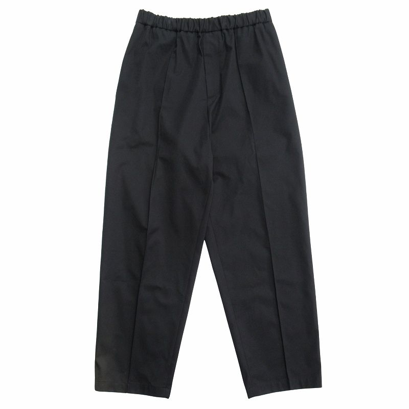 21aw ジルサンダー JIL SANDER イージー トラウザー パンツ コットン リラックスシルエット JSMU311131 サイズ46 黒 ブラック メンズ