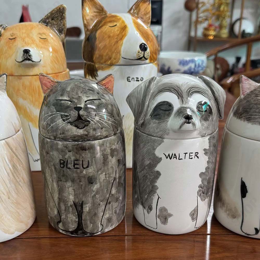 ざらざらした ペット用骨壷 骨壷 手元供養 ペット用カスタム骨壺 ペット用仏具 おしゃれ ペット ペットの骨壺 壺 ミニ 小さい 手のひらにおさまる 骨入れ 骨つぼ 遺灰 納骨 かわいい 猫骨壷 小型犬