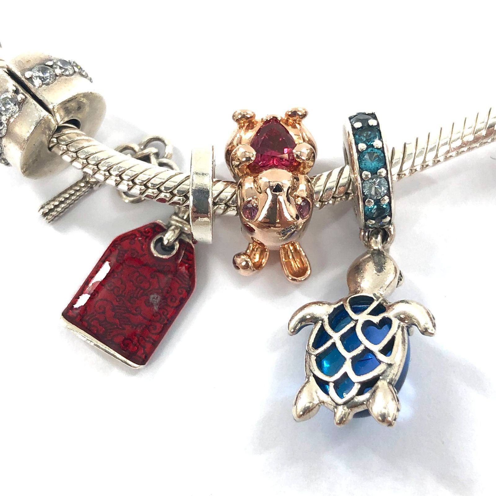 Pandora パンドラ レディース ブレスレット ラインストーン 刻印 S925 