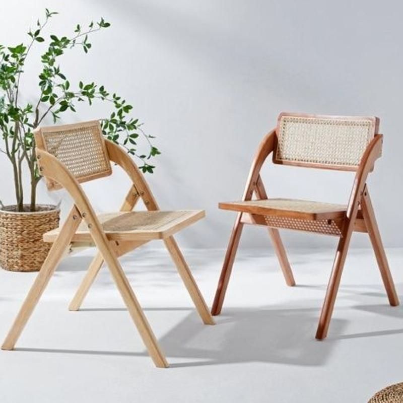 ヴィンテージ　ルーマニア製　木製ラタン折り畳みチェア ヴィンテージ ルーマニア製 木製ラタン折り畳みチェア Amazon