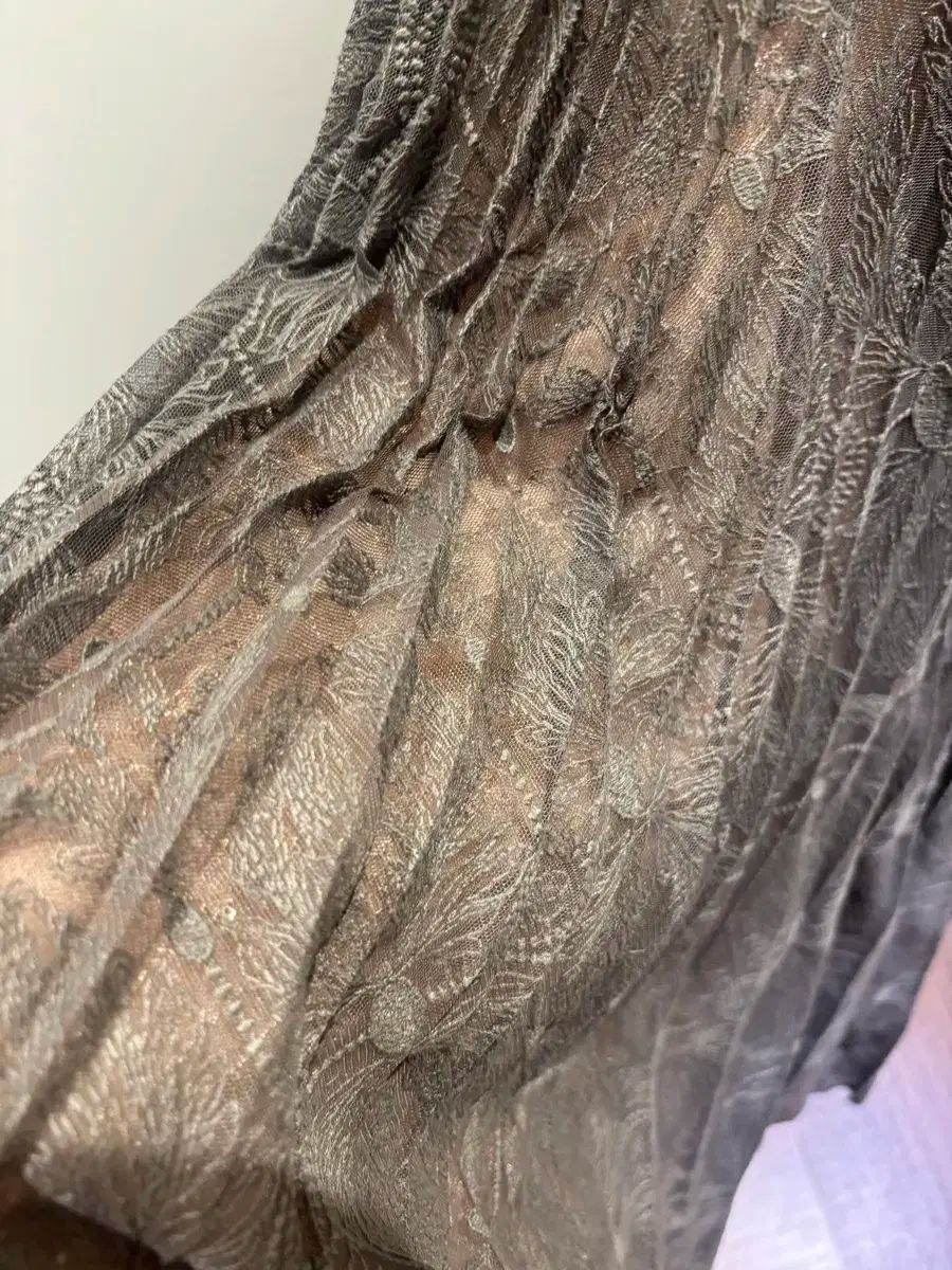 TIME タイム レース プリーツ スカート