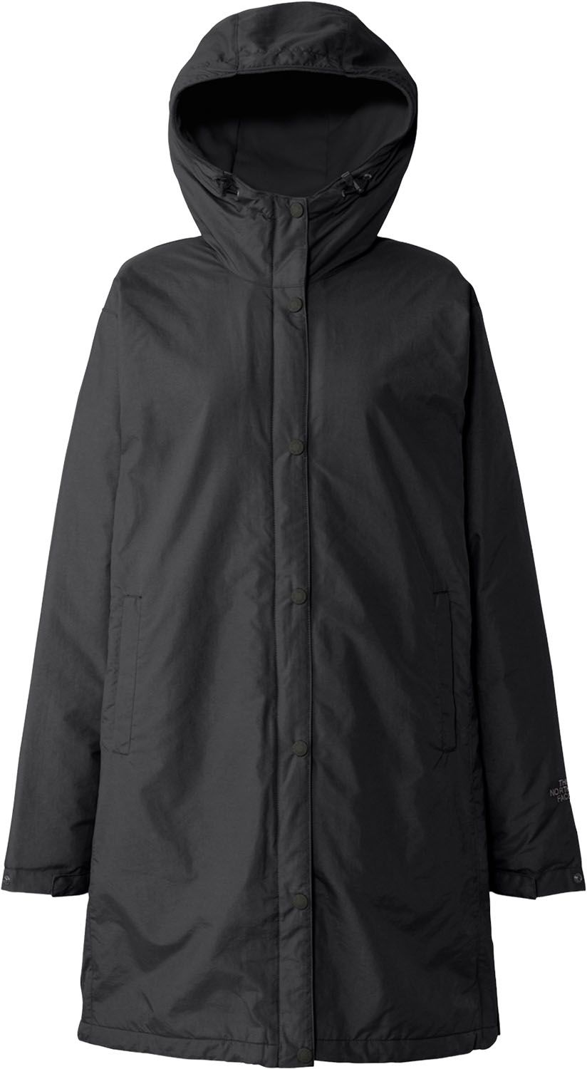 ザ ノース フェイス THE NORTH FACE アウトドア コンパクト ノマドコート レディース アウター 上着 軽量 保温 秋 冬 撥水 キャンプ 防寒 雨 雪 立ち襟 シンプル タウンユース 普段着 NPW72532 K ブラック