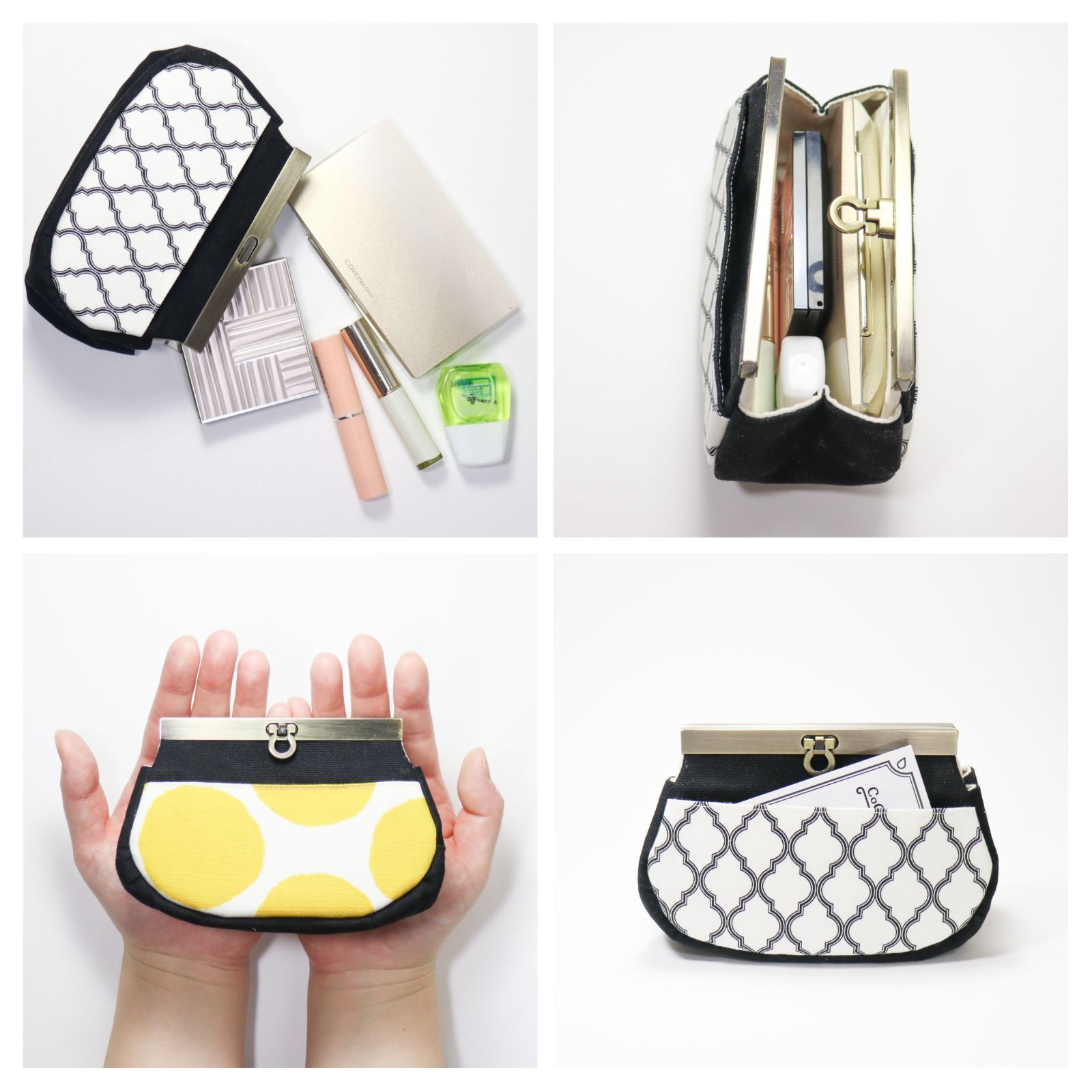 一覧 ころんと直線口金のポーチ 受注生産 10日以内に発送 - メルカリ 