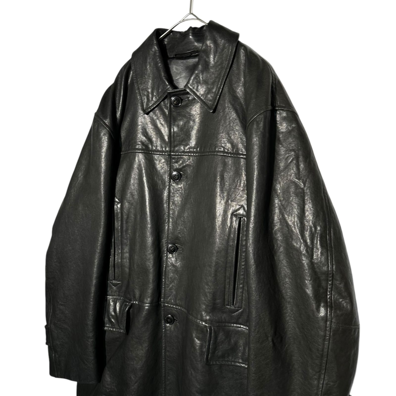 COMOLI(コモリ) 22AW LAMB LEATHER COAT ラム レザー コート W03