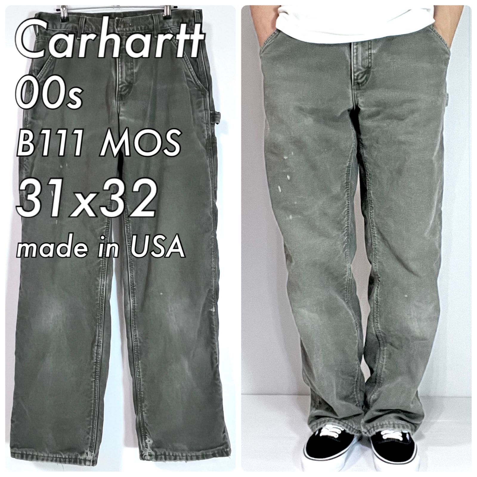 USA製 カーハート ダブルニー MOS 32x32 カーハート ダブルニー 32x32 USA製 カーハート ダブルニー MOS 32x32