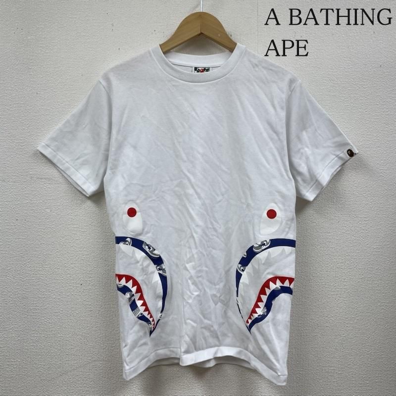 A BATHING APE アベイシングエイプ Tシャツ 半袖 SPACE CAMO SIDE SHARK TEE サイド シャーク プリント Tシャツ  001TEH301055X - メルカリ