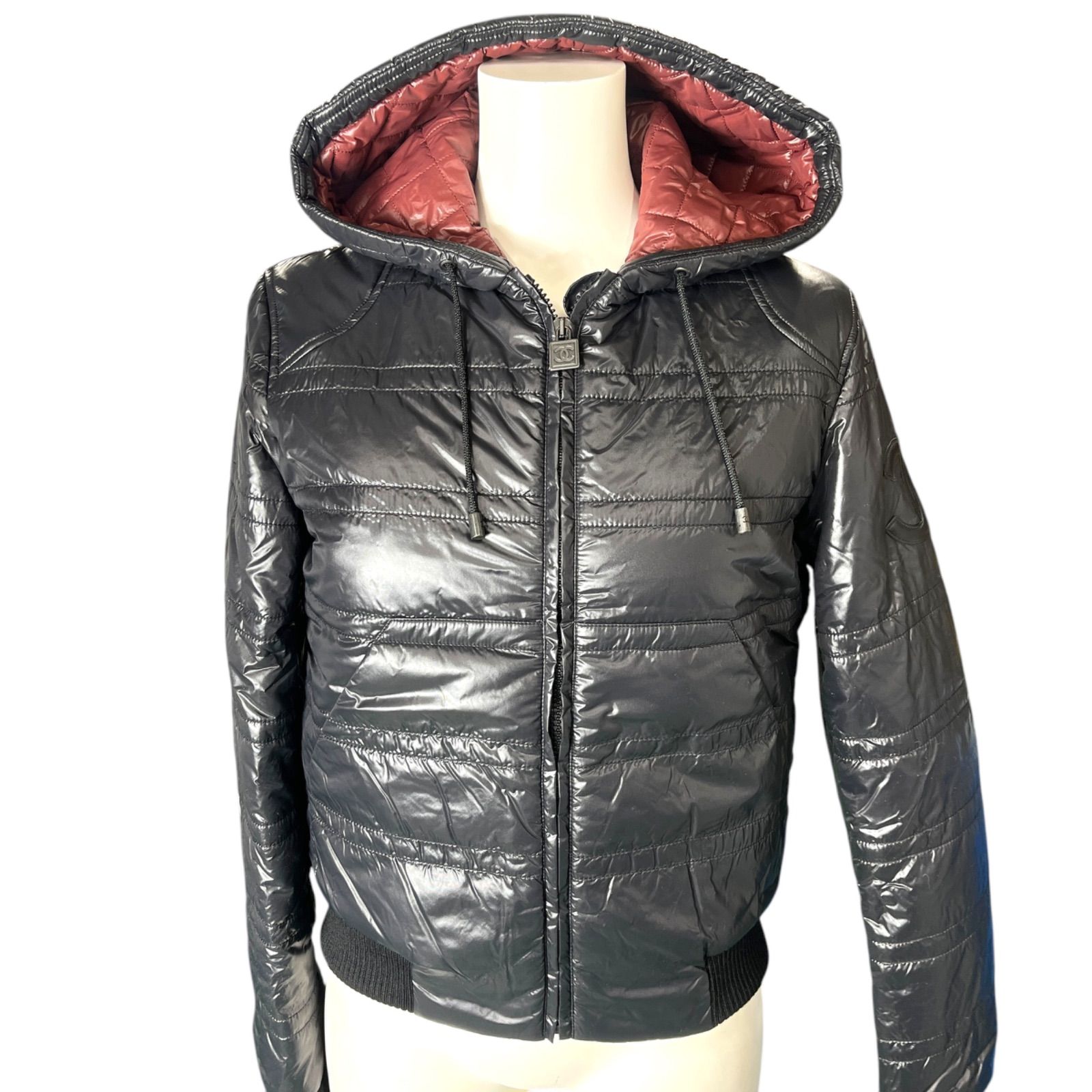 ○ 美品 シャネル CHANEL ビッグ ココマーク ブルゾン ジャンパー 上着 