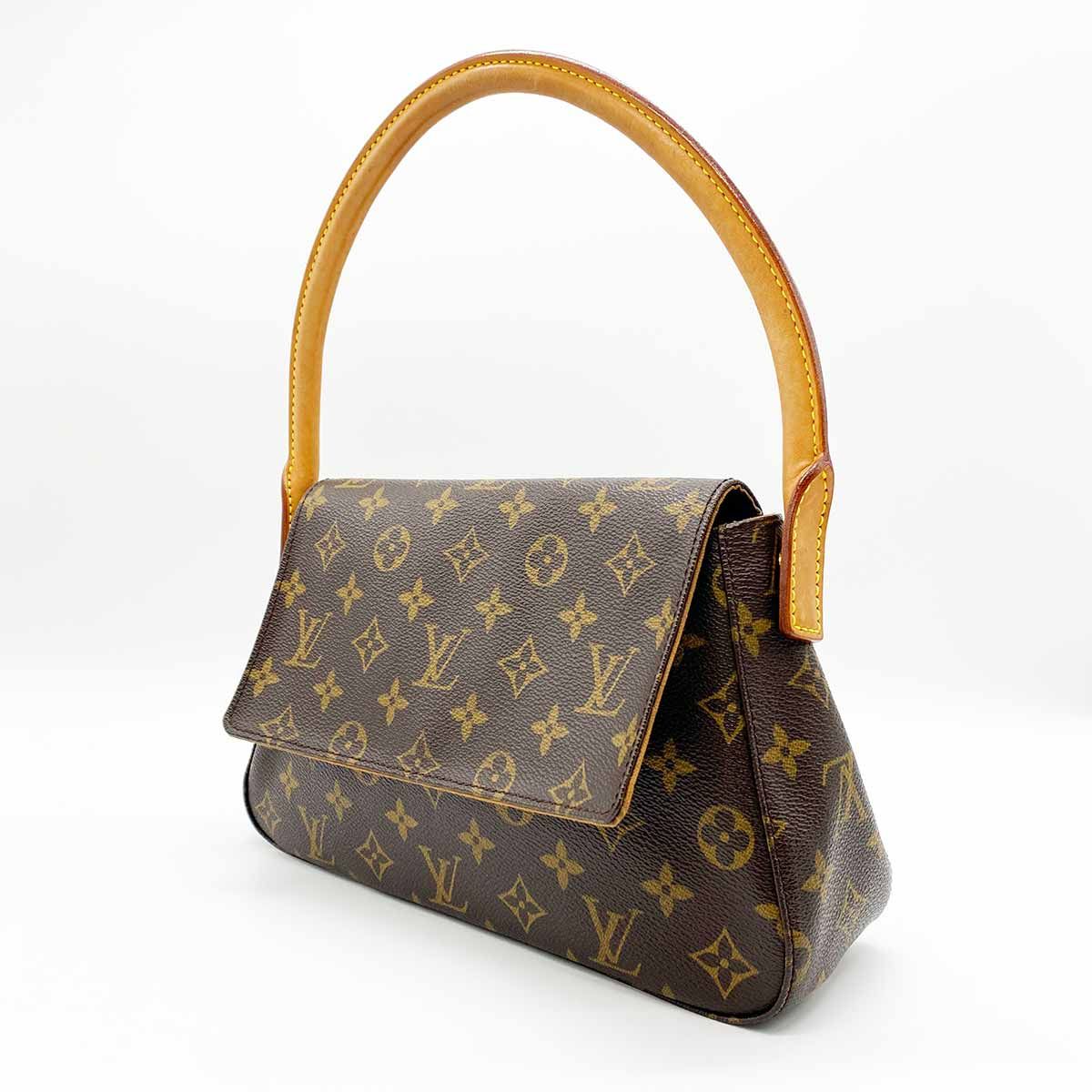 美品【ベタ無し】LOUIS VUITTON ルイ・ヴィトン ミニ・ルーピング モノグラム ショルダーバッグ 肩掛け バッグ ブラウン PVC  レディース M51147 USED - メルカリ