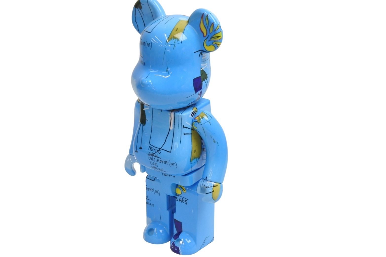 BE@RBRICK ベアブリック バスキア JEAN-MICHEL BASQUIAT フィギュア ホビー サイズ400% 水色 美品 中古 9774 BE@RBRICK ベアブリック バスキア JEAN-MICHEL BASQUIAT