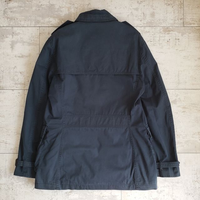 訳有 バーバリー プローサム トレンチコート L ダークネイビー BURBERRY PRORSUM