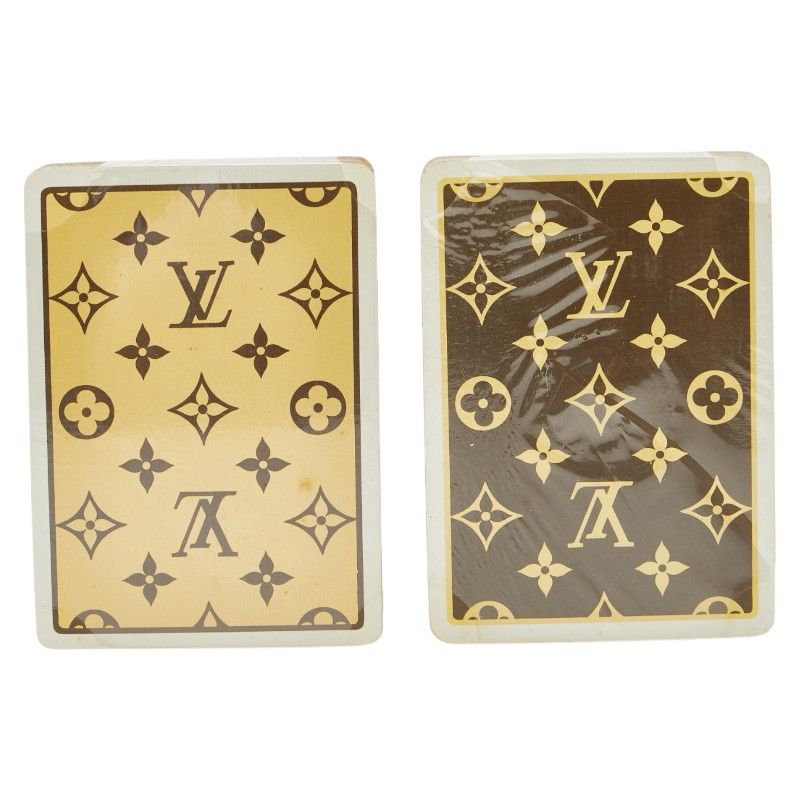 ルイ ヴィトン モノグラム トランプ 2セット ホワイト イエロー 紙