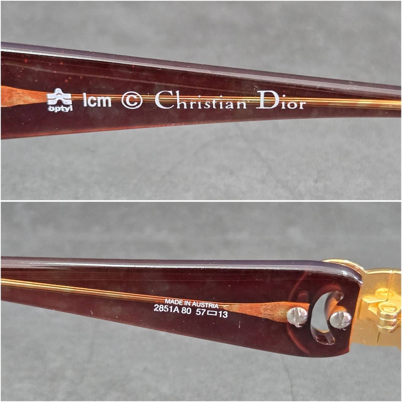 ⭐︎vintage⭐︎ディオール CD金ロゴ サングラス 鼈甲 ブラウン 2851 Christian Dior クリスチャンディオール サングラス 2851A 80 57