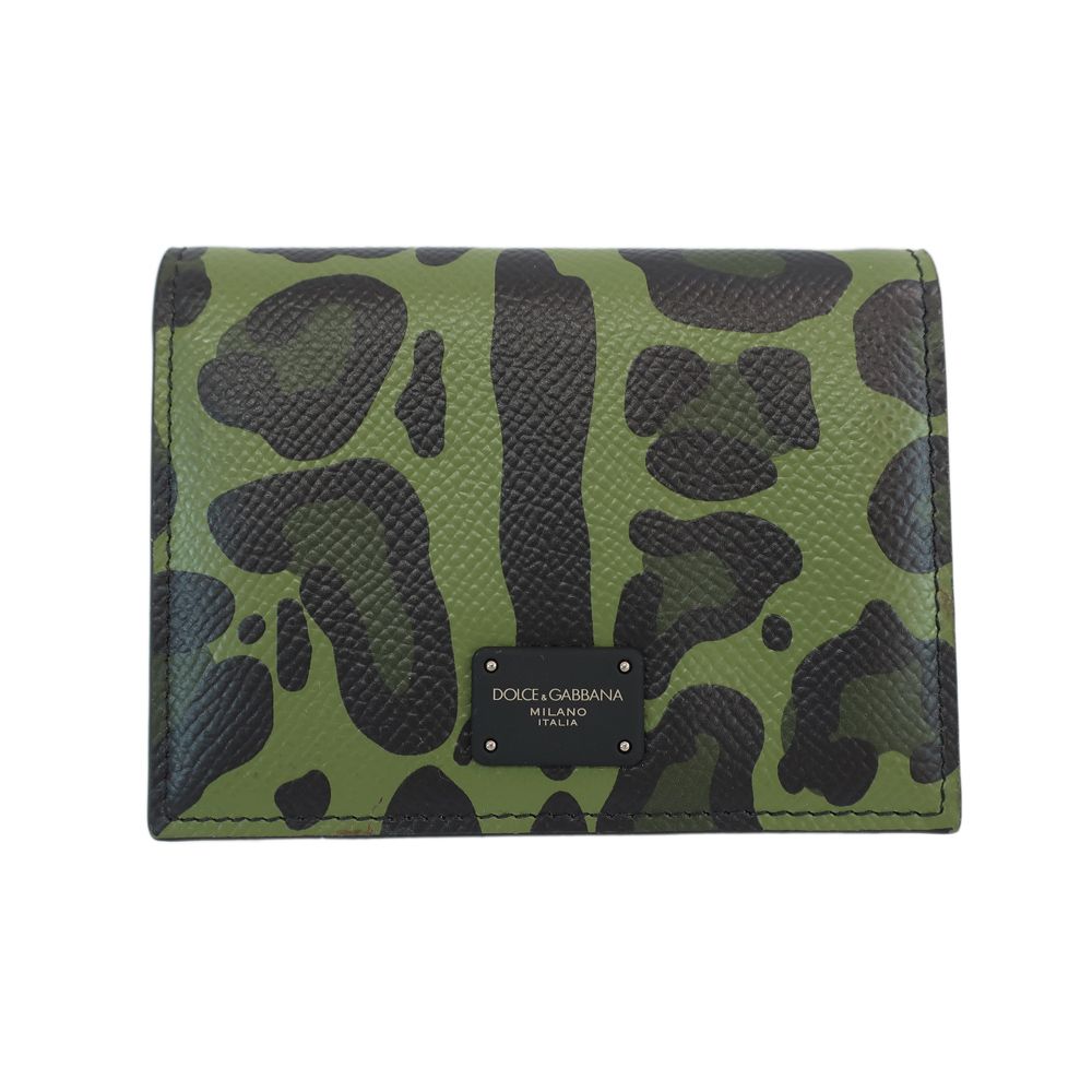 天白】【DOLCE&GABBANA】ドルチェ&ガッバーナ カードケース レオパード  