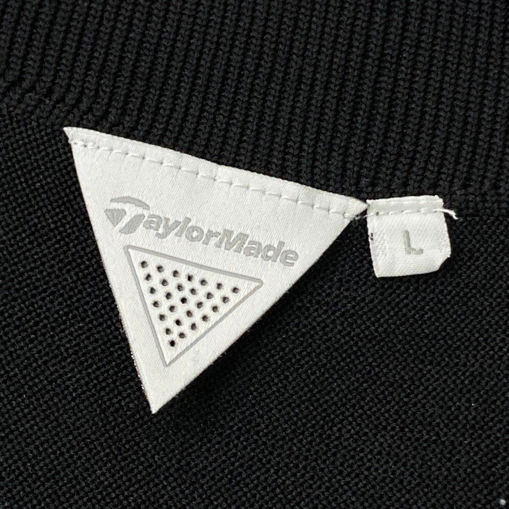 サイズ：L TAYLOR MADE テーラーメイド  ニットジャケット  ブラック系 [240101416905] ゴルフウェア レディース ストスト TAYLOR MADE テーラーメイド ニットジャケット ブラック系