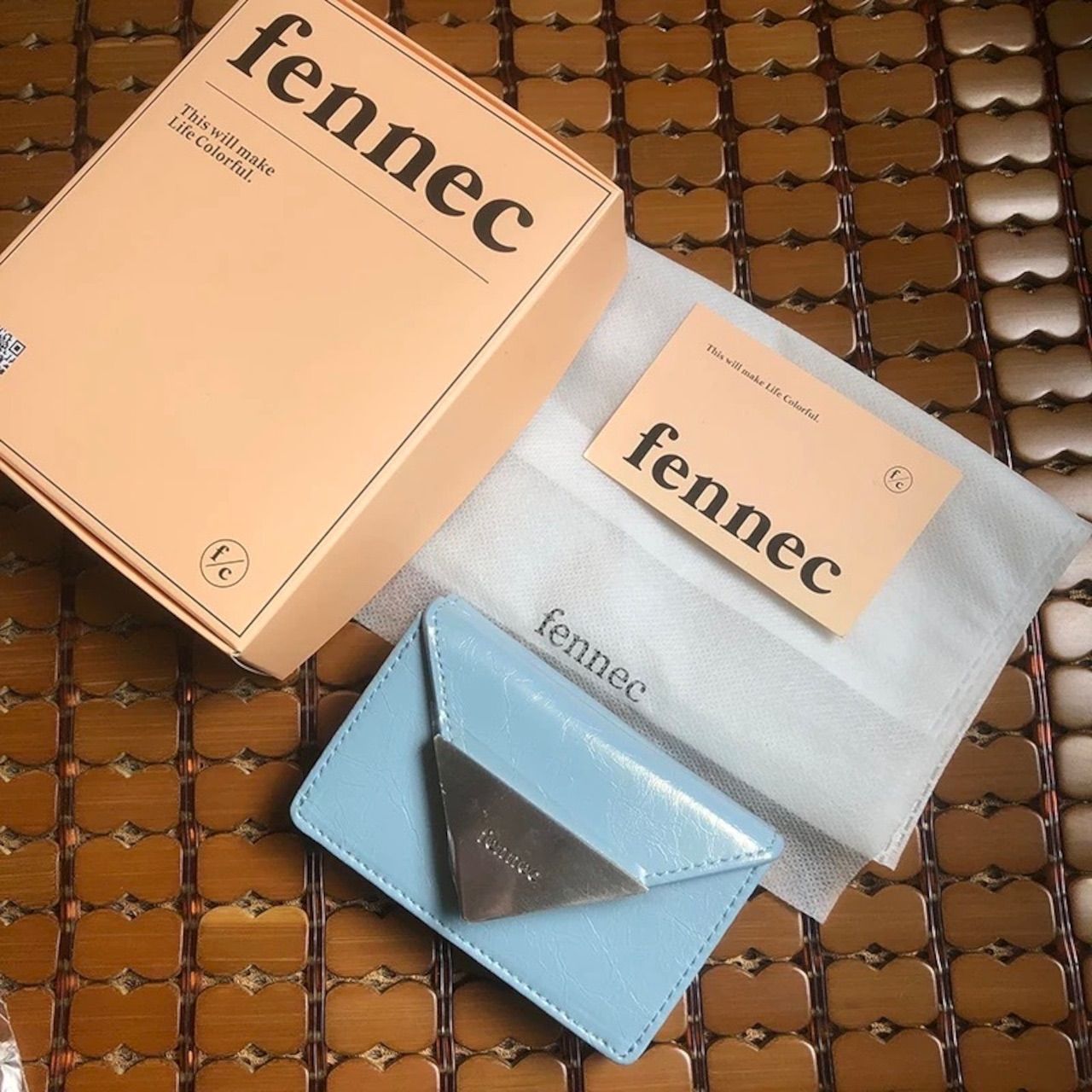 fennec CRINKLE TRIANGLE TRIPLE WALLET フェネック ウォレット 韓国ブランド 財布 小銭入れ ミニウォレット