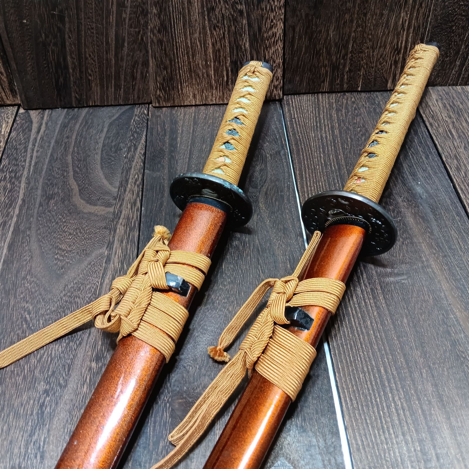 模造刀2本セット 日本刀 2本セット 黒色 模造刀 大小セット 日本
