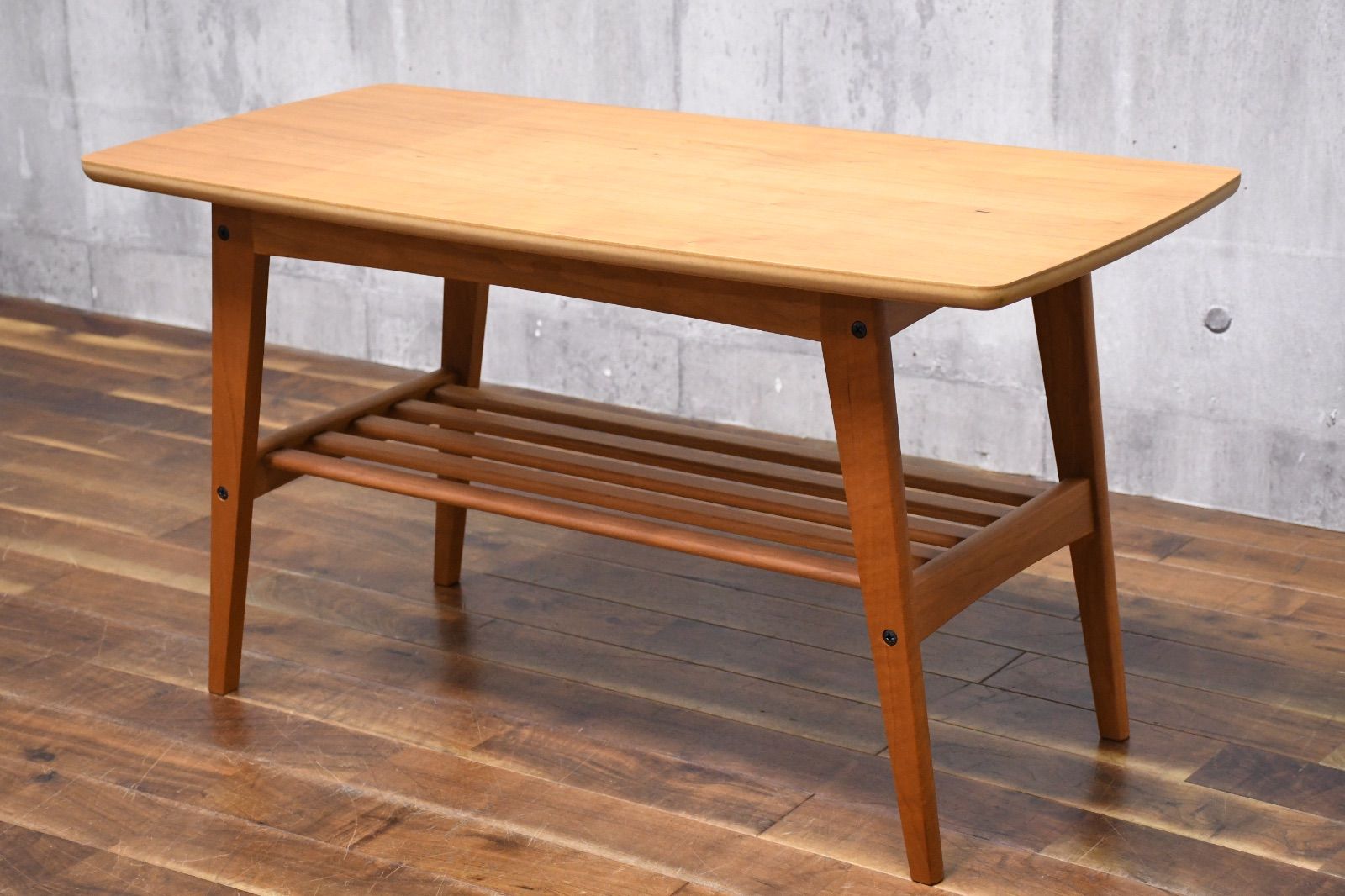 EJK25 展示品 カリモク60＋カリモク T36305 UL リビングテーブル 小 チェリー 2025年製 karimoku ダブルネーム 品 センターテーブル コーヒーテーブル ローテーブル