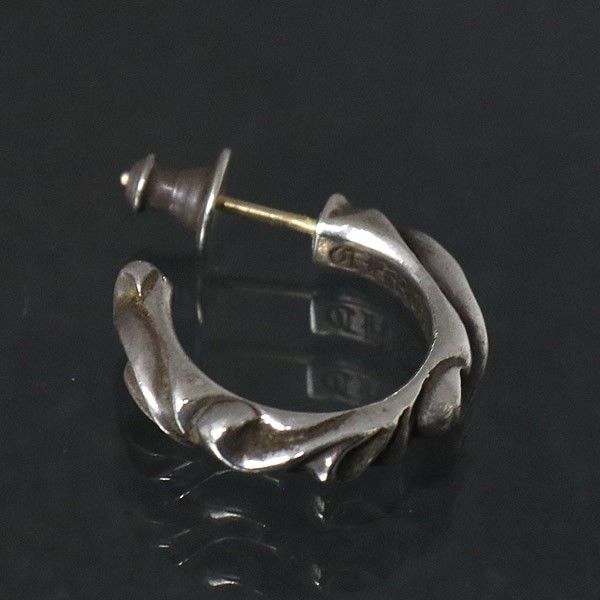 CHROME HEARTS 銀座店 クロムハーツ スクロール フープ ピアス メンズ